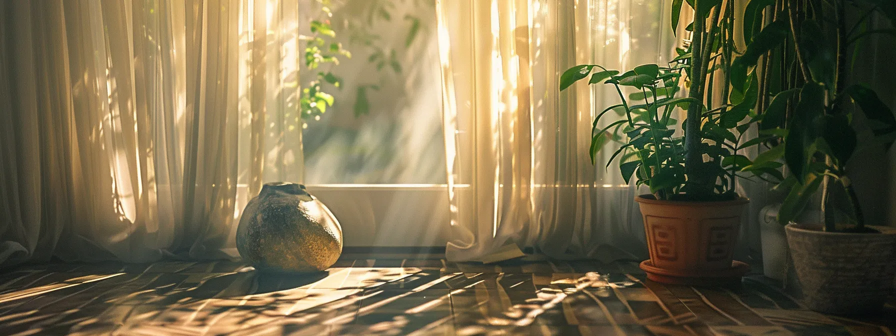 a serene and calming scene depicting a tranquil therapy room with soft natural light filtering through sheer curtains, surrounded by soothing plants, symbolizing the holistic approach to managing anxiety through therapy and lifestyle changes.