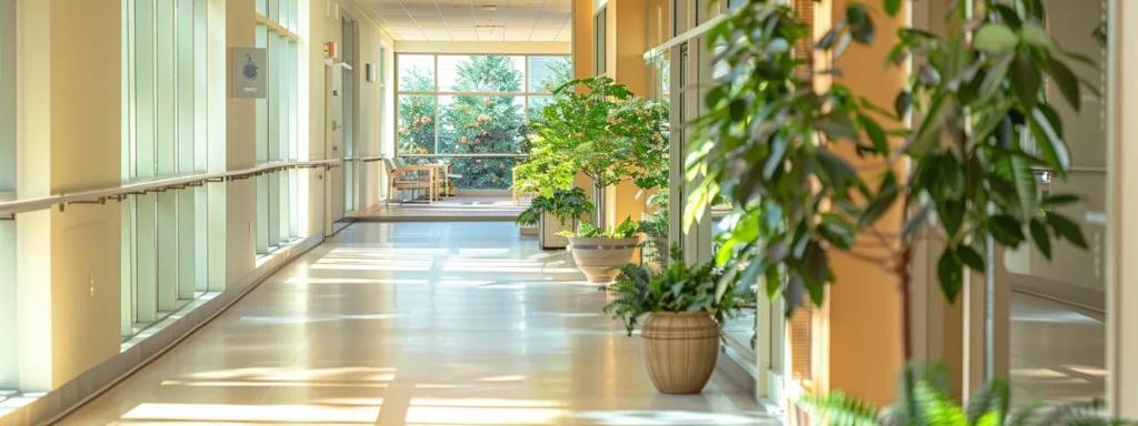 a tranquil, inviting office space filled with soft, natural light, showcasing a diverse array of resource materials on mental healthcare, symbolizing the journey of research and informed decision-making in mental health.